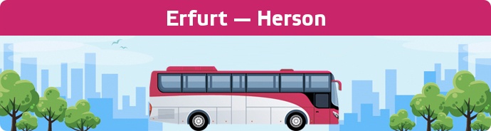 Bus Ticket Erfurt — Herson buchen